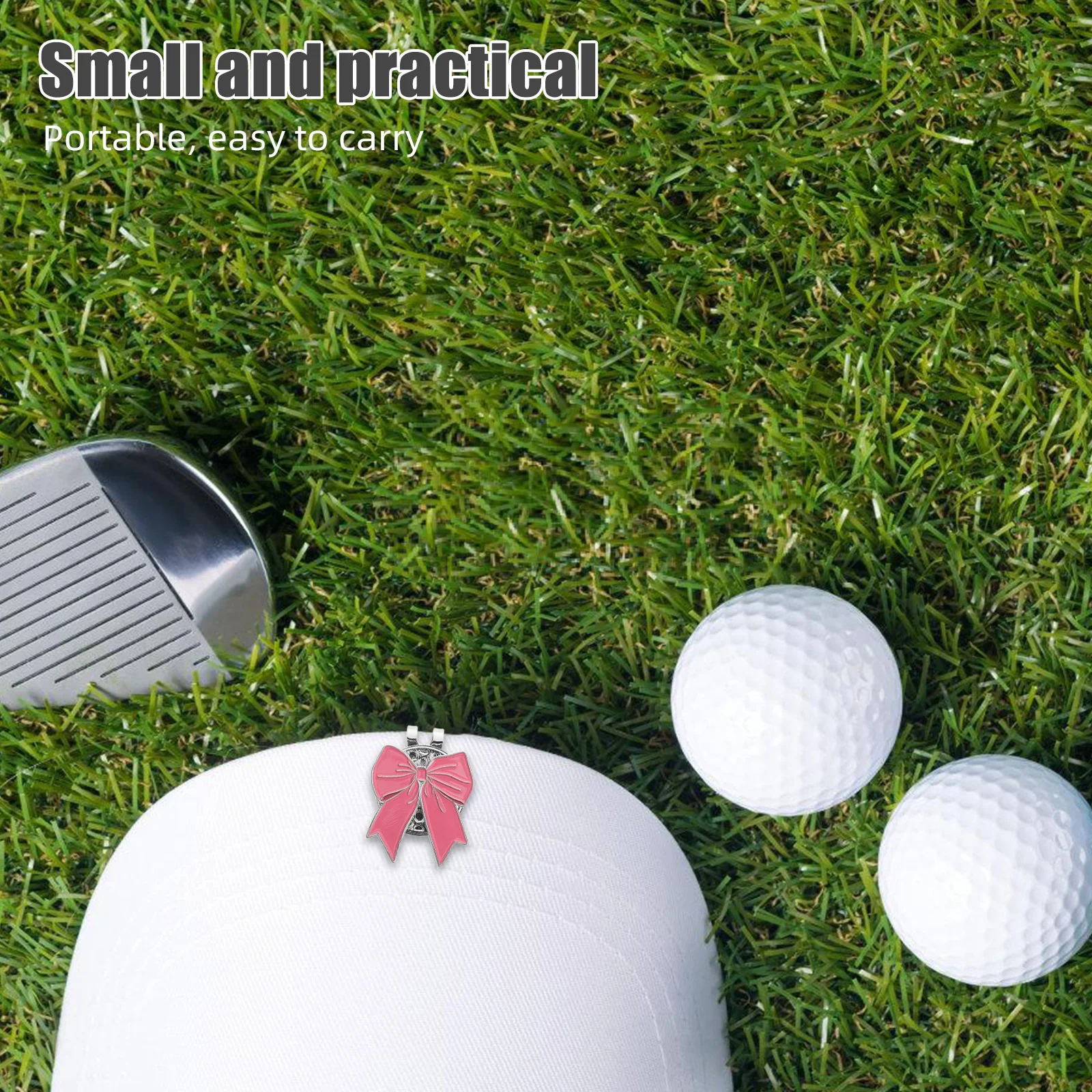 مشبك قبعة الجولف، حامل علامة كرة القوس، تصميم أنيق، علامات دقيقة، مرفق آمن، ملحقات قناع الجولف خفيفة الوزن