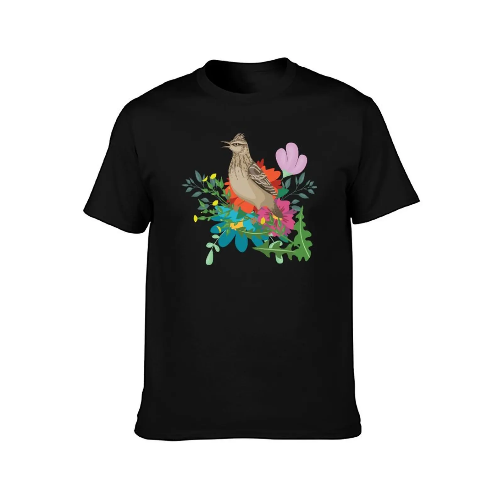 Lark Shirt , Lover Gift Bird Eurasian Bird Bird T-Shirt Work Wear Simple Tee Shirt T-Shirt