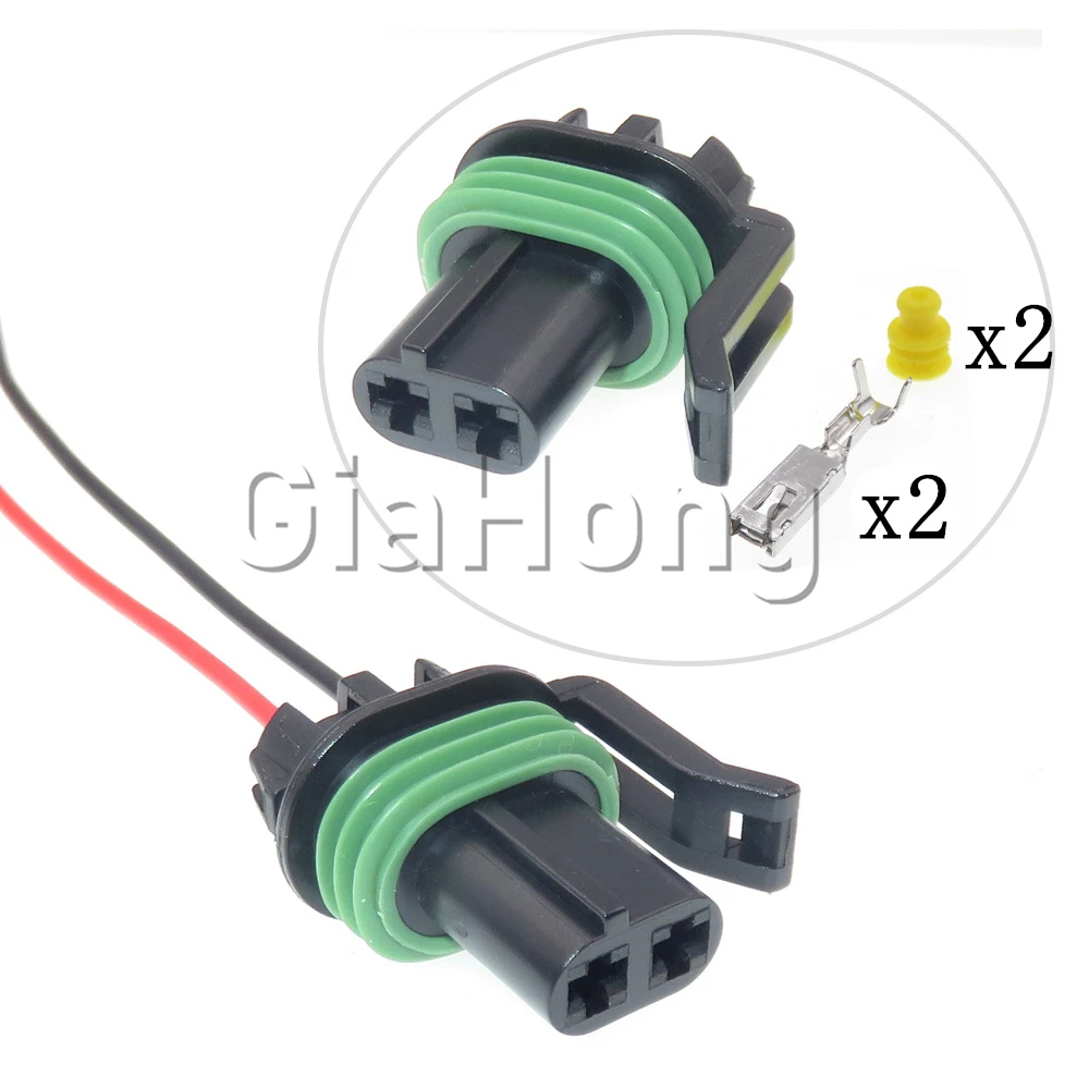 1 Set 2 Ways Automobile Cable Harness Plug 12185026 Electrical Connector Starter Car Waterproof Socket