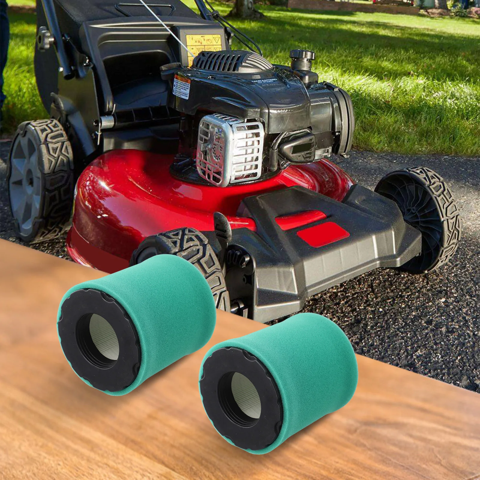 Dust Control Solution for Lawnmowing Features Dual Packs of Replaceable Main and Filters Suitable for Various Models