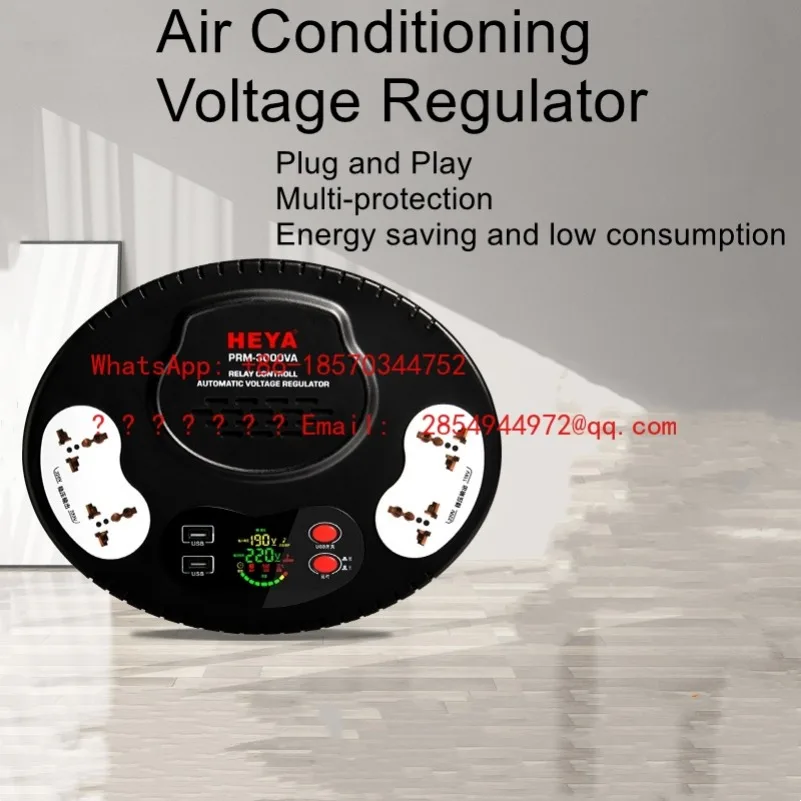 L   Power Regulator 3KVA Air Conditioner Automatic 3KW Voltage Regulator Single-phase 220V To 110V Transformer