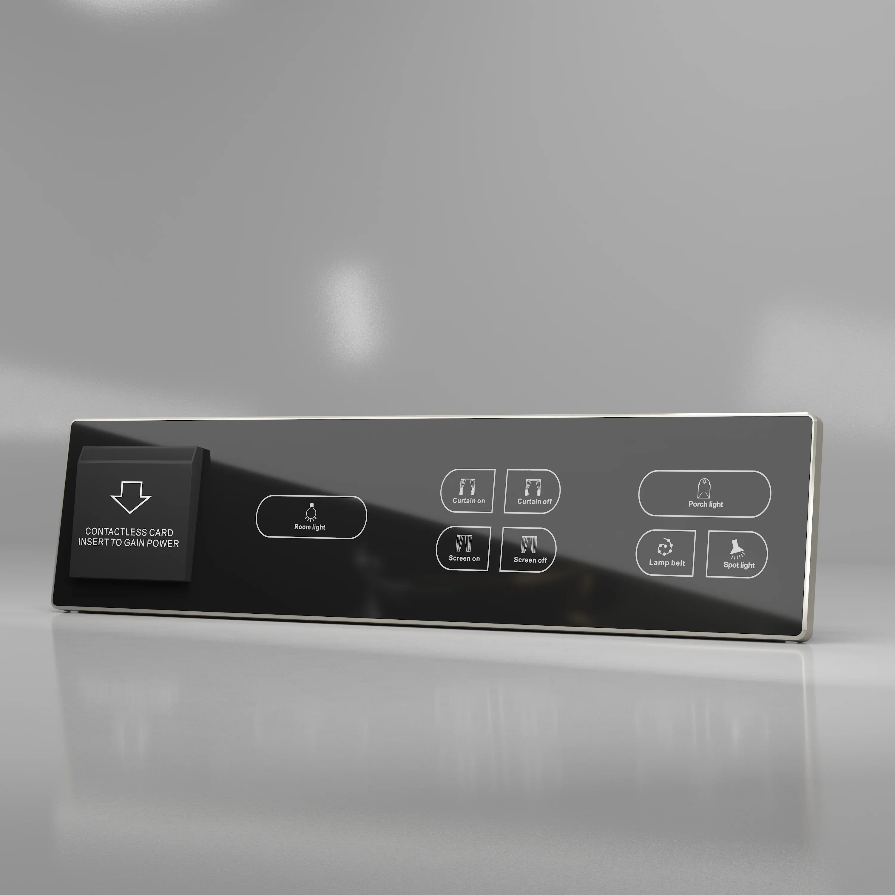 OEM Factory Hotel/Home Tempered Glass Panel Touch Light Smart Switch