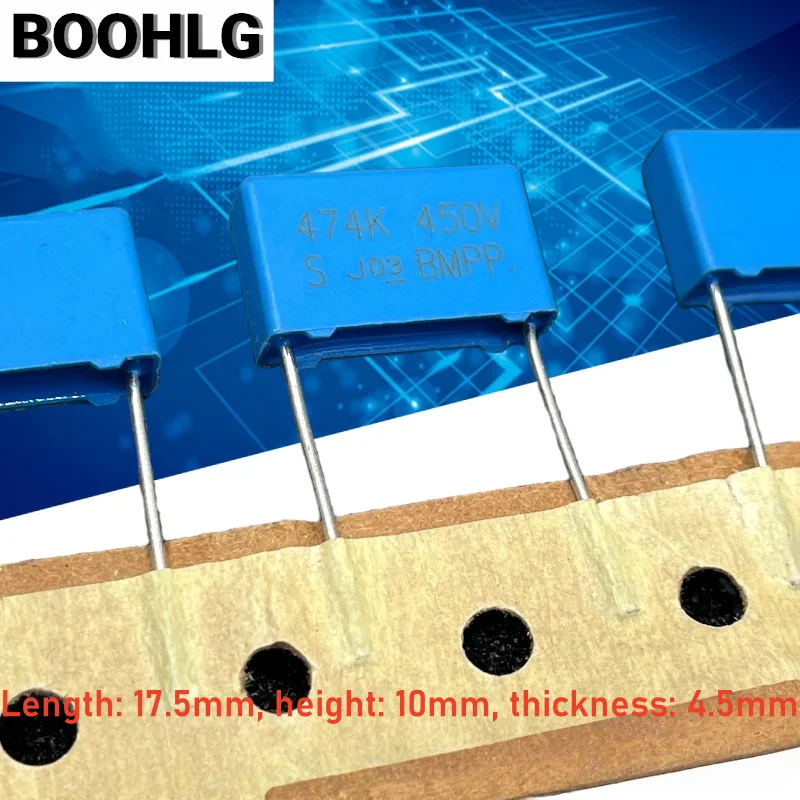 10PCS SUNG HO MKP BMPP 474 0.47uf 470nf 450v 15MM Copper Pin Safety Capacitor