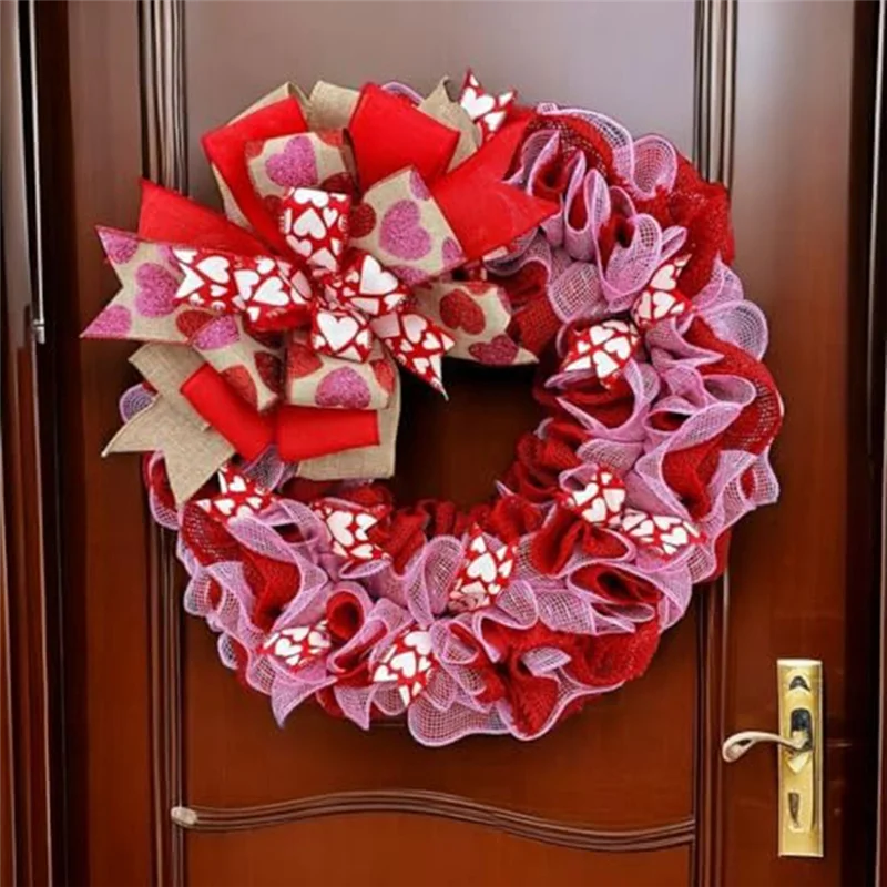 اكاليل الربيع الاصطناعية مع الأقواس إكليل الديكور لقضاء عطلة مهرجان حفلة 1 قطعة-B61B