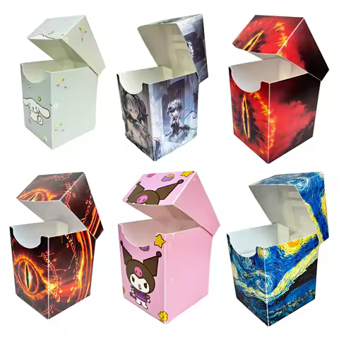 BL Classic 100+ Eyes Waves Starry sky Hello Kitt MTG Trading Cards Box TCG/CCG Storage Card Deck Case for /PKM/YGO One Divider