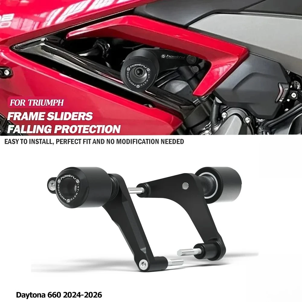 Fit For Triu mph Dayt ona 660 2024‑2026 Motorcycle Frame Slider Engine Crash Pad Fairing Anti‑fall Side Protector Accessories