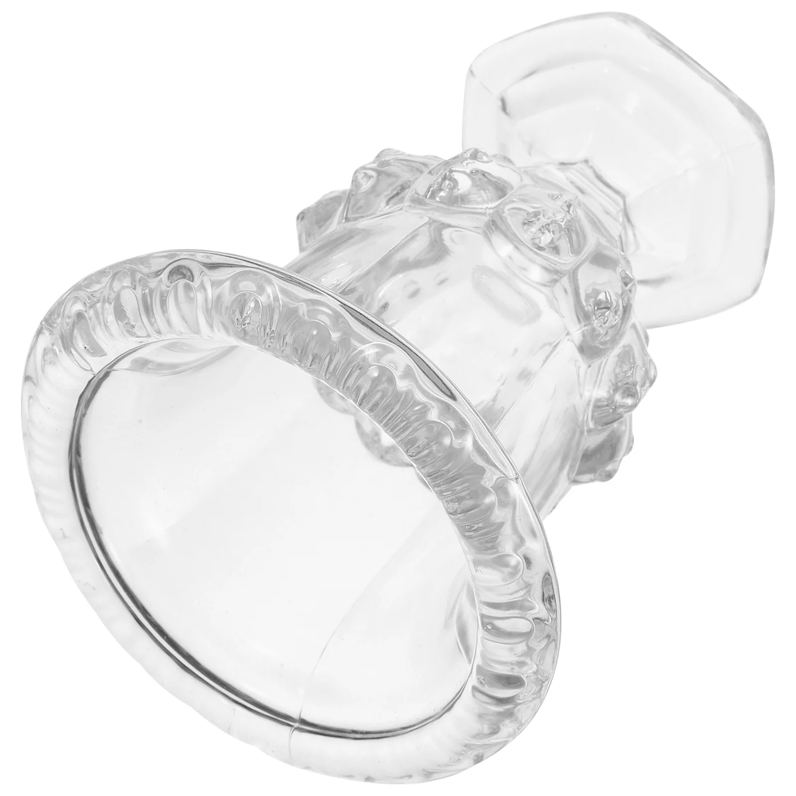 

Small Roman Style Glass Vase High-Leg Stable Indoor Decorative Flower Vase Glass Urn for Wedding Party Home Desk Decoration