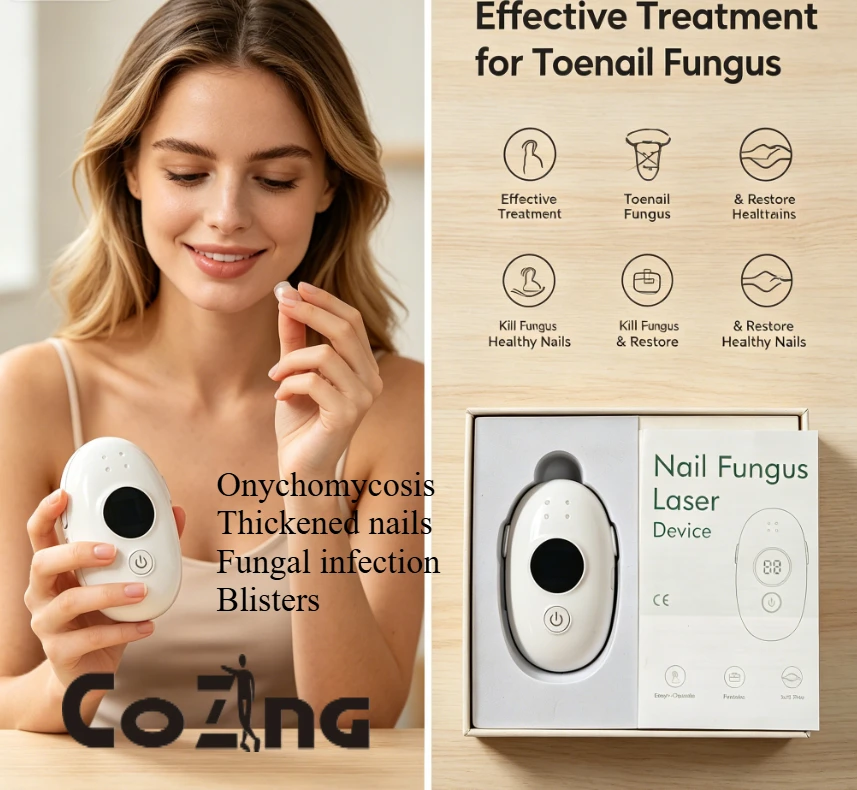 930nm Infrared & 470nm Blue Light LED Laser Phototherapy Lamp, USB Charging, Nail Fungus Treatment Device for Onychomycosis
