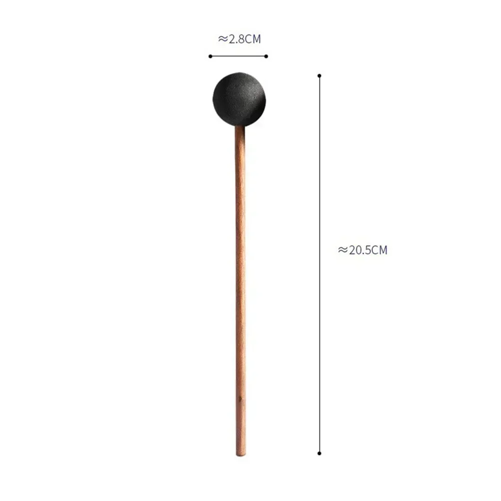 1PC Wieloryb Stick Ball Materiał silikonowy Make Sound Mallet Drewniany do zabawy Gong Sound Healing 20.5cm 21.5cm Część perkusyjna