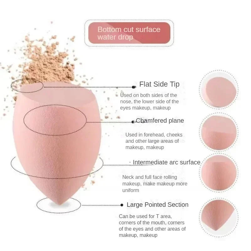 พัฟแต่งหน้าเครื่องสำอาง11ชิ้นฟองน้ำเกลี่ยแป้งรองพื้นไข่เพื่อความงามอุปกรณ์เสริมเครื่องสำอางสตรีพัฟเครื่องมือความงาม