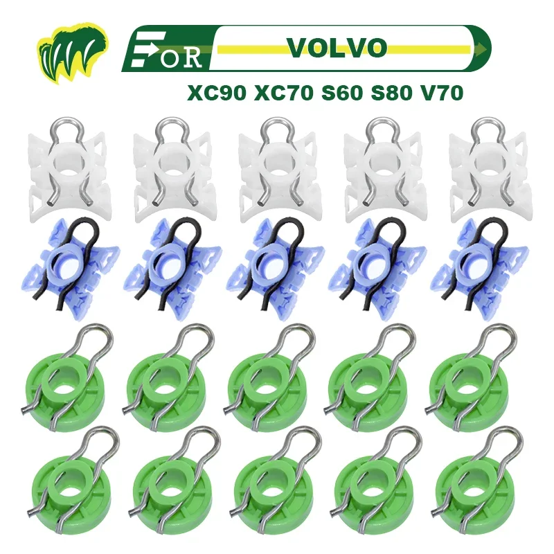 

20 PCS For BMW VOLVO XC90 XC70 S60 S80 V70 Window Regulator Sliding Pivot Clips Window Regulator Slider Clips