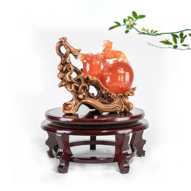 Chinese Wooden Fishbowl Stand for Indoor Plant and Vase Display, Asian Furniture Decoration Accessories