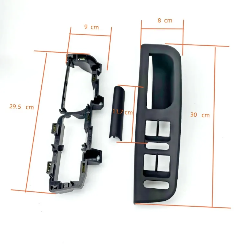 3Pcs/set Black Color for Bora Golf 4 Interior Door Handle Lifter Switch Bracket Base Caps 1J1 867179 3B1 867 171 E 3B0867175 view 5