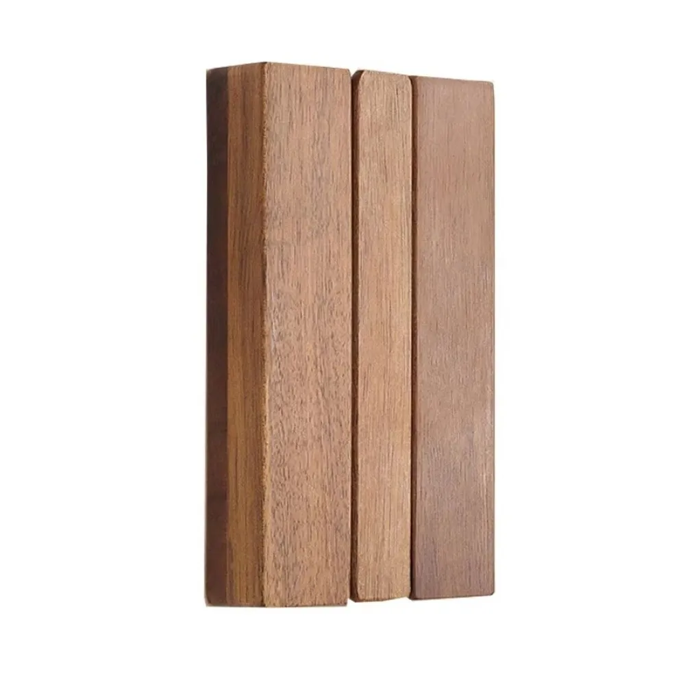 Portable Wooden Metal Bookends Wall-Mounted Foldable Book Supports Piano Key Design Non-slip Book Holder Office School Home