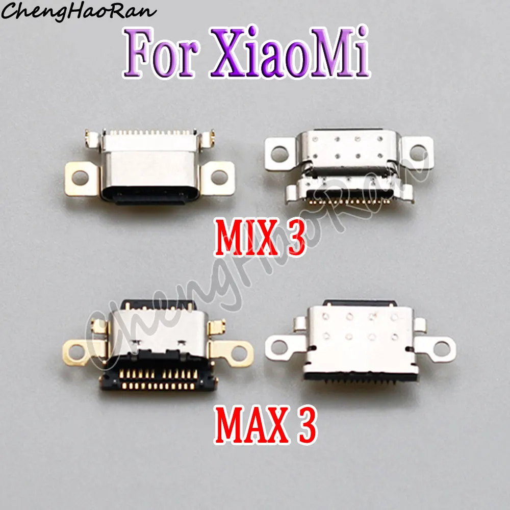 

1/2 Piece USB Type-C Female Power Charging Port Jack For Xiaomi MAX3/Mix3 USB Built-in Tail Plug Ports Plug Connector