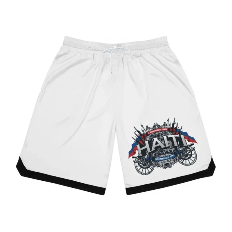 Independent Retro Cannon Gun Print Basketball Shorts, Quick Drying Five Point Sports Pants