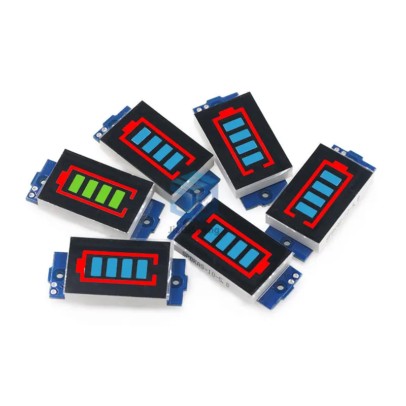 1S 2S 3S 4S Single 3.7V Lithium Battery Capacity Indicator Module 4.2V Blue Display Electric Vehicle Battery Power Tester Li-ion