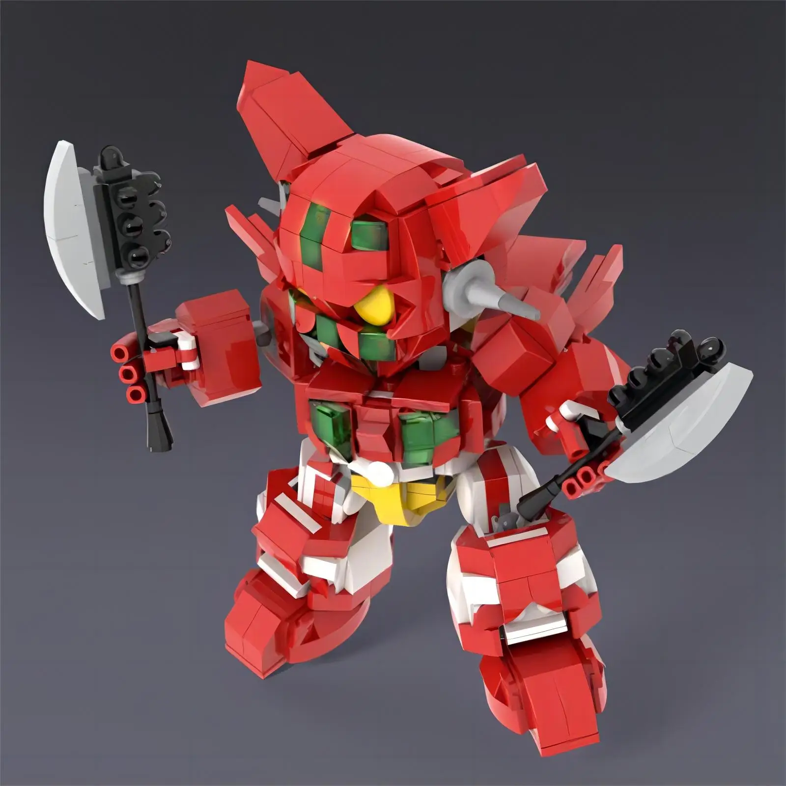 Film-Zubehör Universeller Roboter-Krieger Nr.1 Mech Bausteine Anime-Figur Puppe 3D-Modell Jungen Geburtstagsgeschenk Spielzeug Dekoration – Detail 3