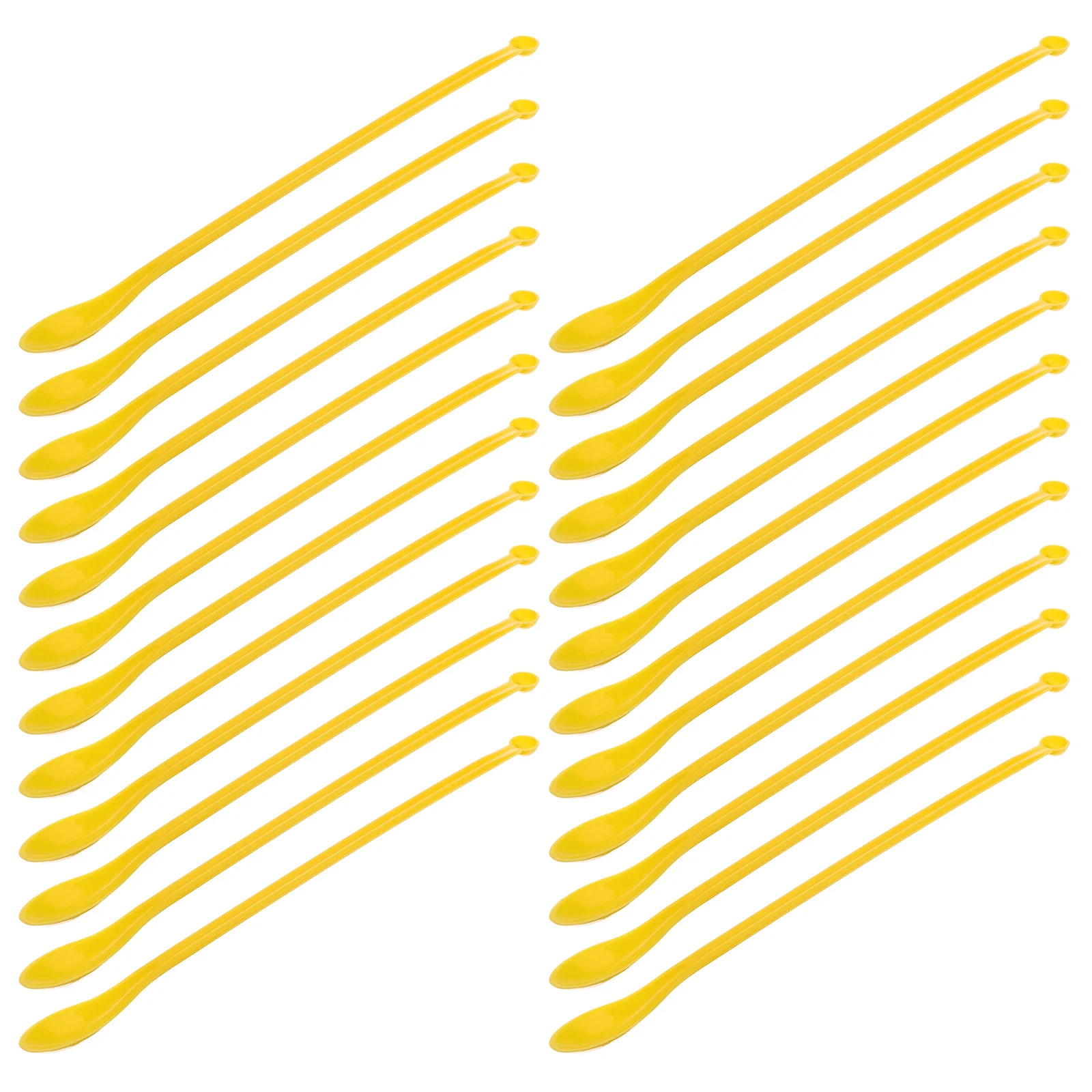 50Pcs Sampling Spoons Plastic Double End Smooth Surface Shock Resistant for Lab Home Restaurant Mixing Scoop Mixing Spoon