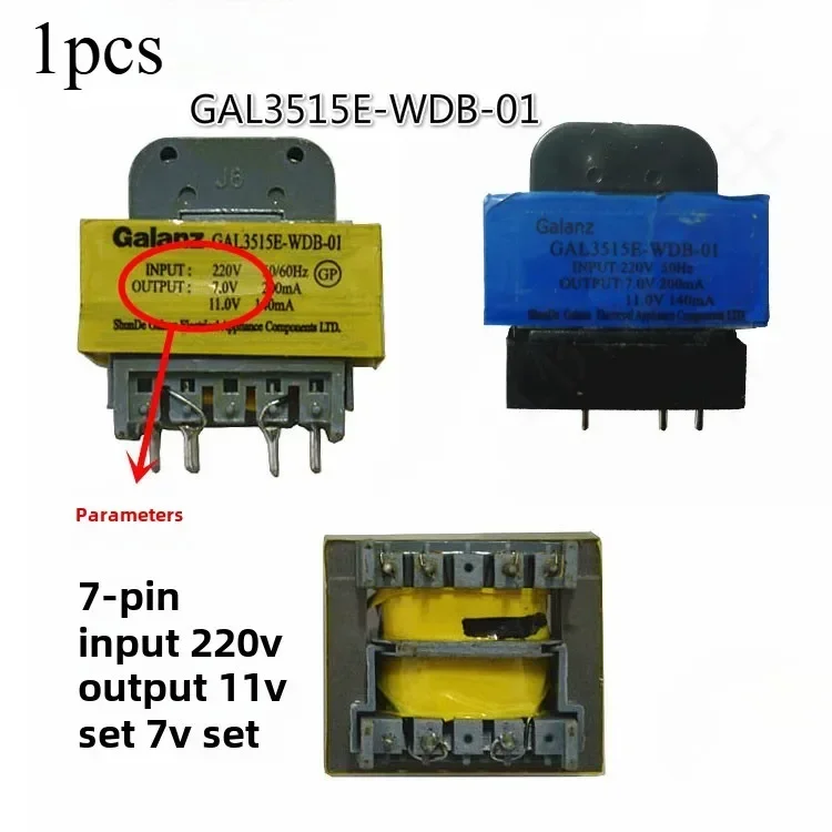 Suitable for Grants Microwave Oven Transformer GAL3515E-WDB-01 Output 11V 7V