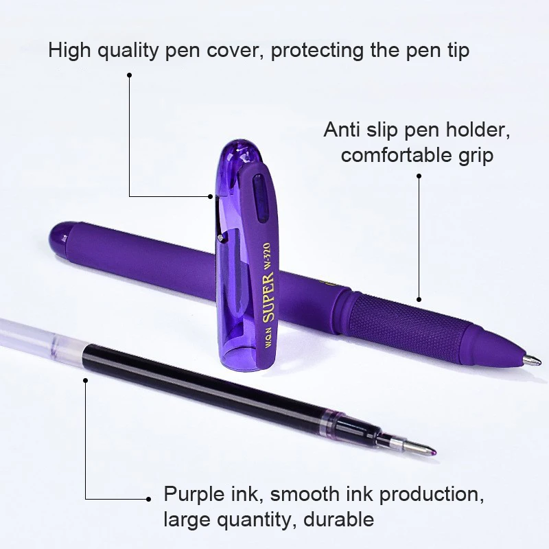 Neutral Pen Large Capacity 1.0mm Comfortable Holding Pen Students Marking Key Points Notes Office Stationery