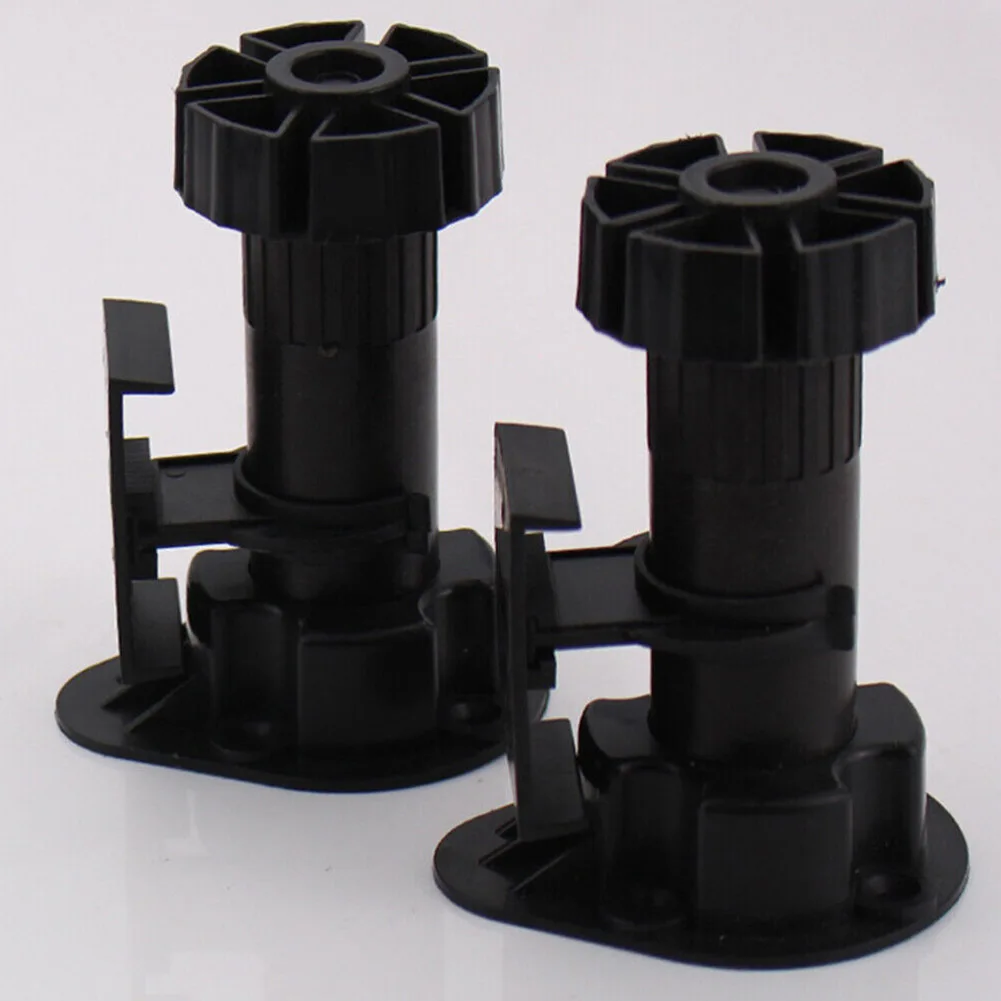 

Black Plastic Cabinet Leveler Kitchen Plinth Adjustable Legs Cabinet Foot Buckle Cabinet Leveler For Most Furniture
