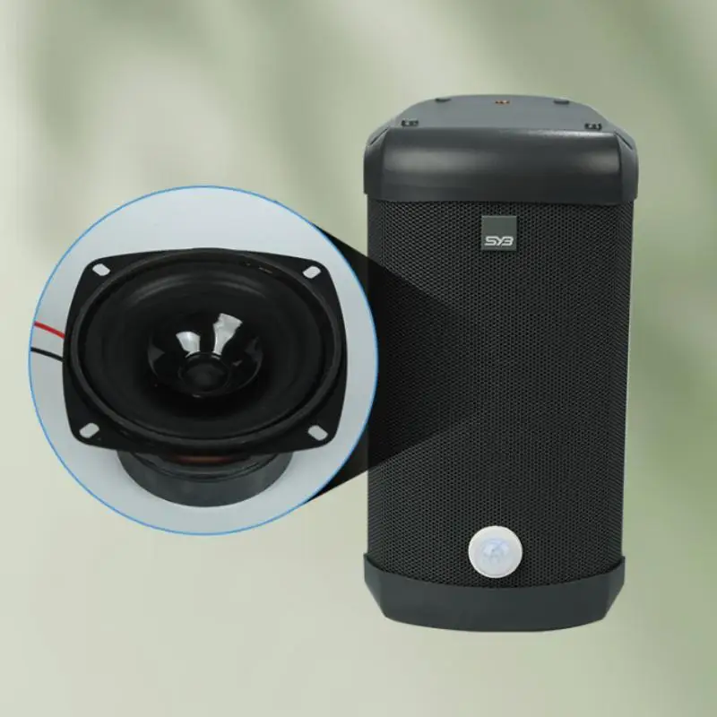 20W Outdoor Waterproof Sound Column With Solar Charger Aluminum Alloy Shell Size 275*140*144 mm Infrared Induction Trigger Voice