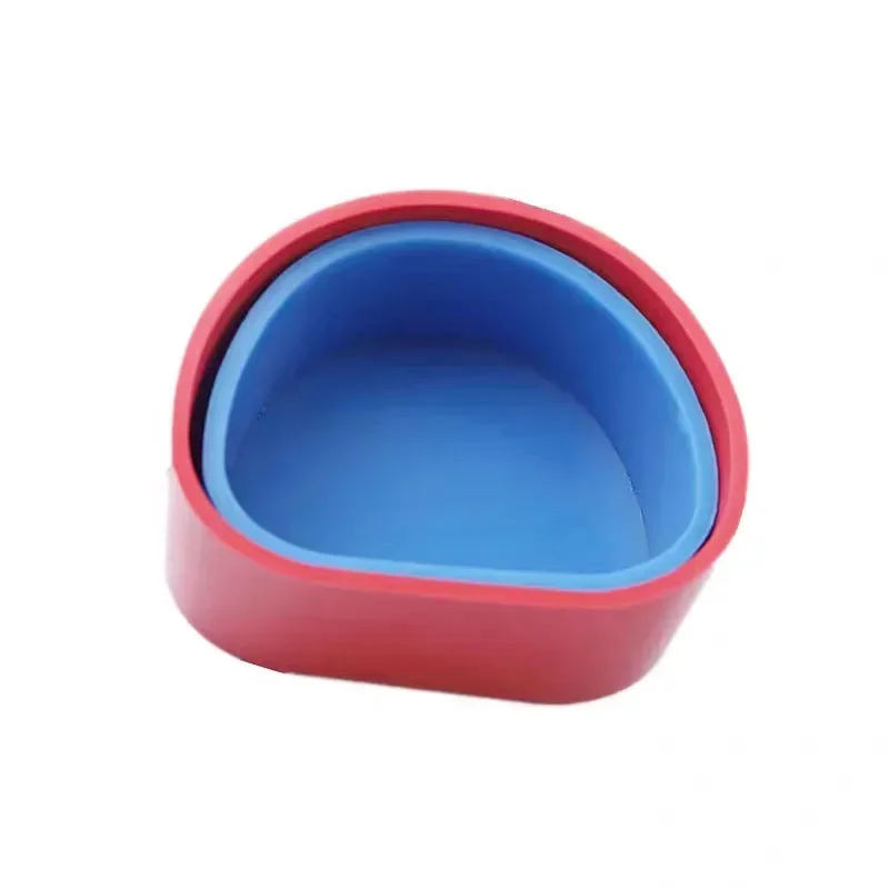

Dental Denture Silicone Box Red/blue Orthodontic Braces Placement Box Dental Denture Silicone Bowl Dental Tools