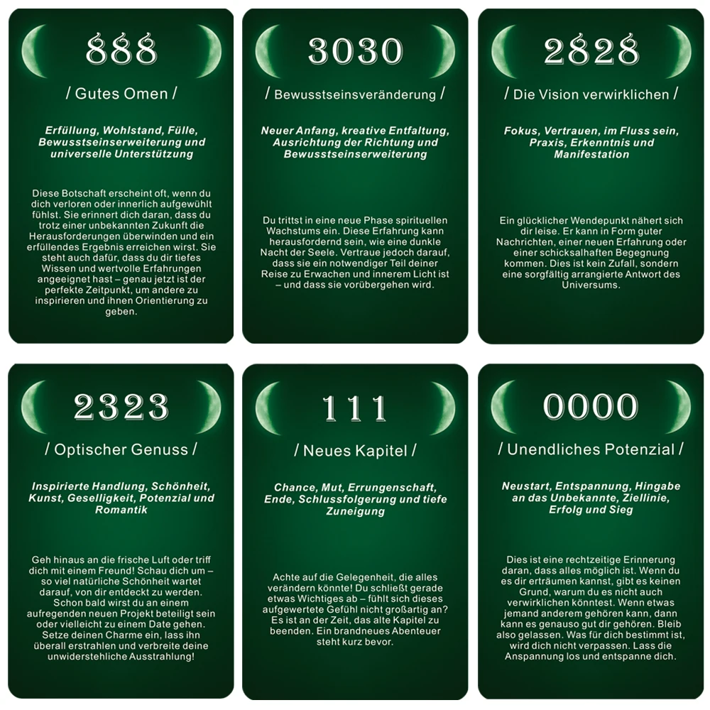 سطح أوراكل الألماني، 48 بطاقة موضوعية للانعكاس الذاتي والتشجيع والعرافة، 12 × 8 سم، بطاقات القلقاس #4