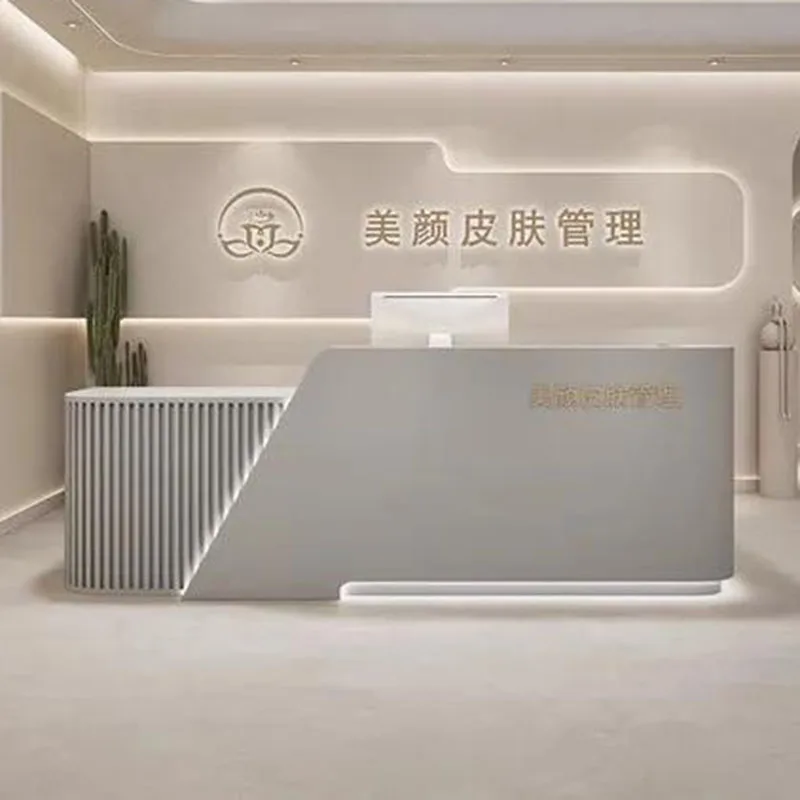 Welcome Church Pulpit Reception Desk Lectern White Laudry Cabinet Podium Stand Small Long Desk Luxury Bureau Unique Furniture