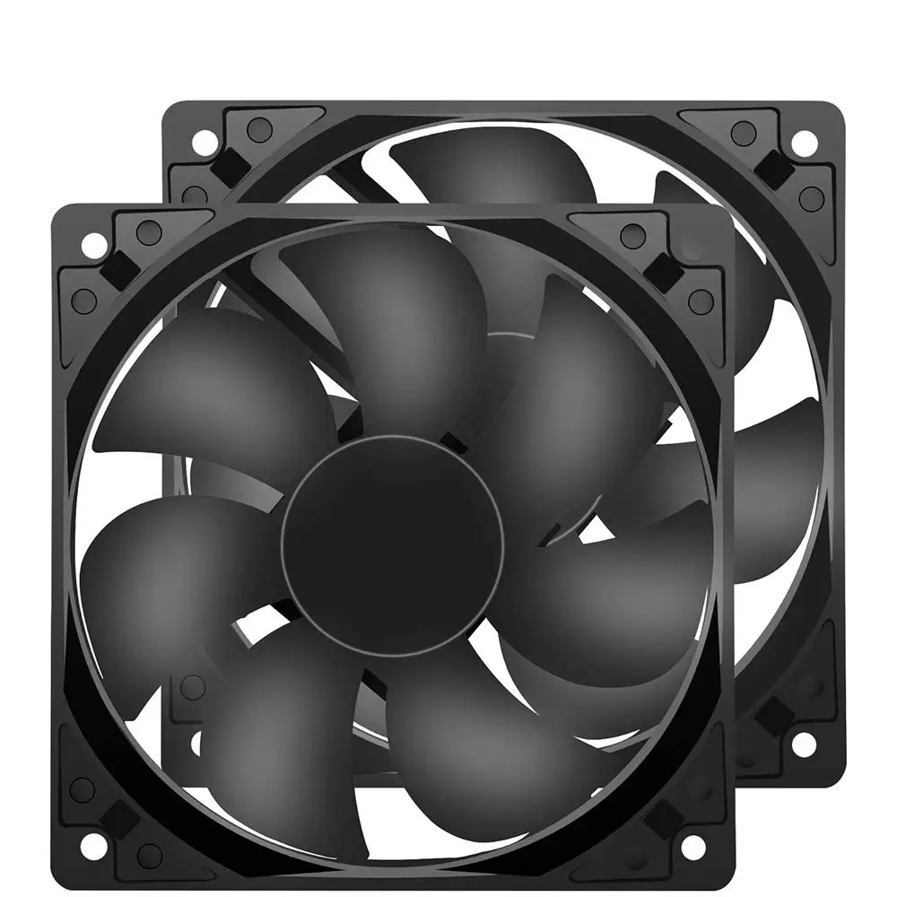 2PCS 120mm 5V 12V 24V 2Pin DC Fan 120x120x25mm Axial Cooling Fan 12025 USB Connector to Install Versatile for Computer PSU RV