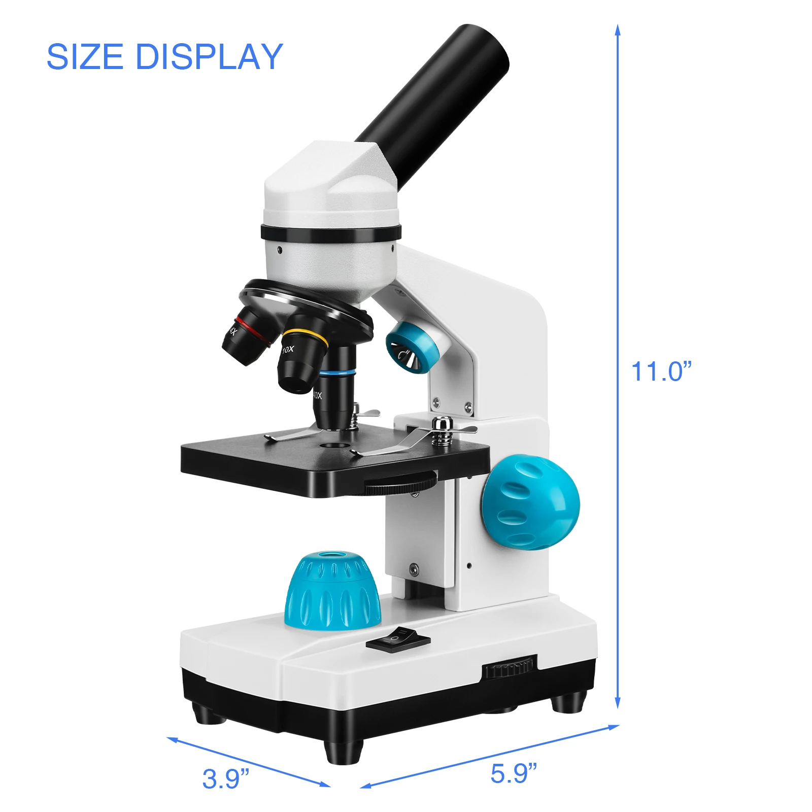 100X-2000X Microscope For Kids Adults With Microscope Slides Kit Professional Biological Microscope For School Laboratory