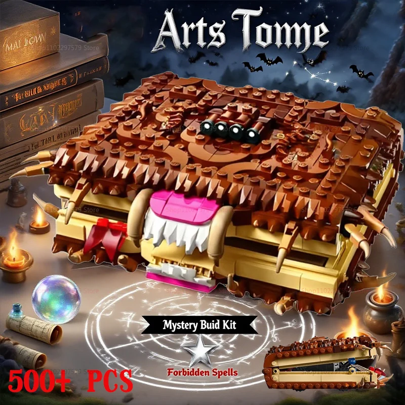 

76449 500 + шт., набор строительных блоков Monster Book, технология MOC, креативная развивающая игрушка «сделай сам», для мальчиков и девочек, детские STEM, научные подарки