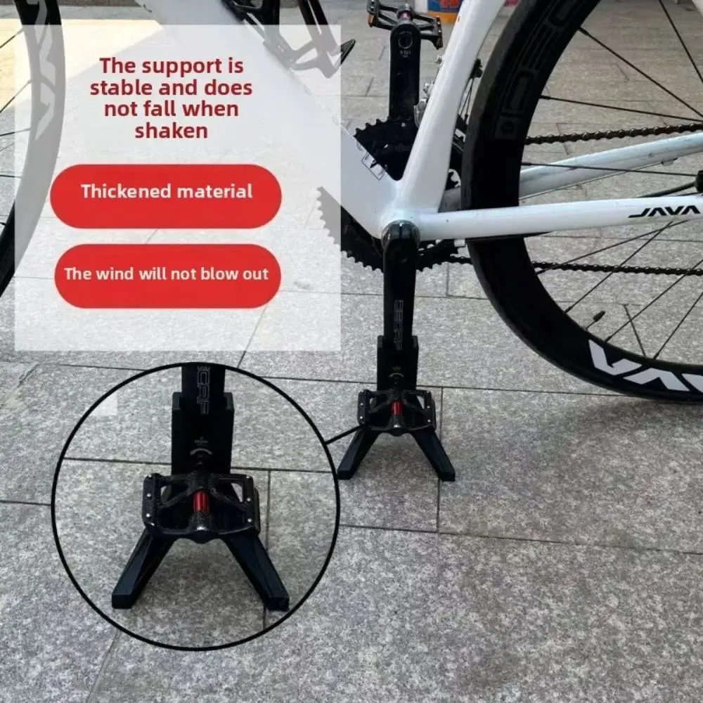 حامل دراجة ثابت ومتين، خفيف الوزن، يدعم العجلات، رف ركن السيارة الخلفي للدراجة، رف دعم الدراجة #4