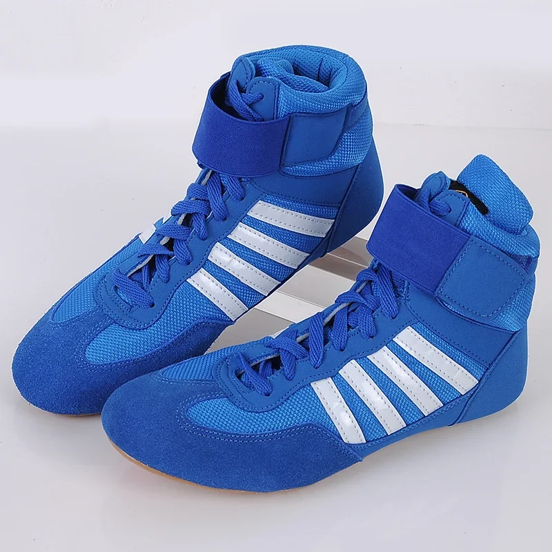 Sapatos Wrestling para Homens e Mulheres, Sapatos De Boxe De Luta, Sola De Borracha Respirável para Criança