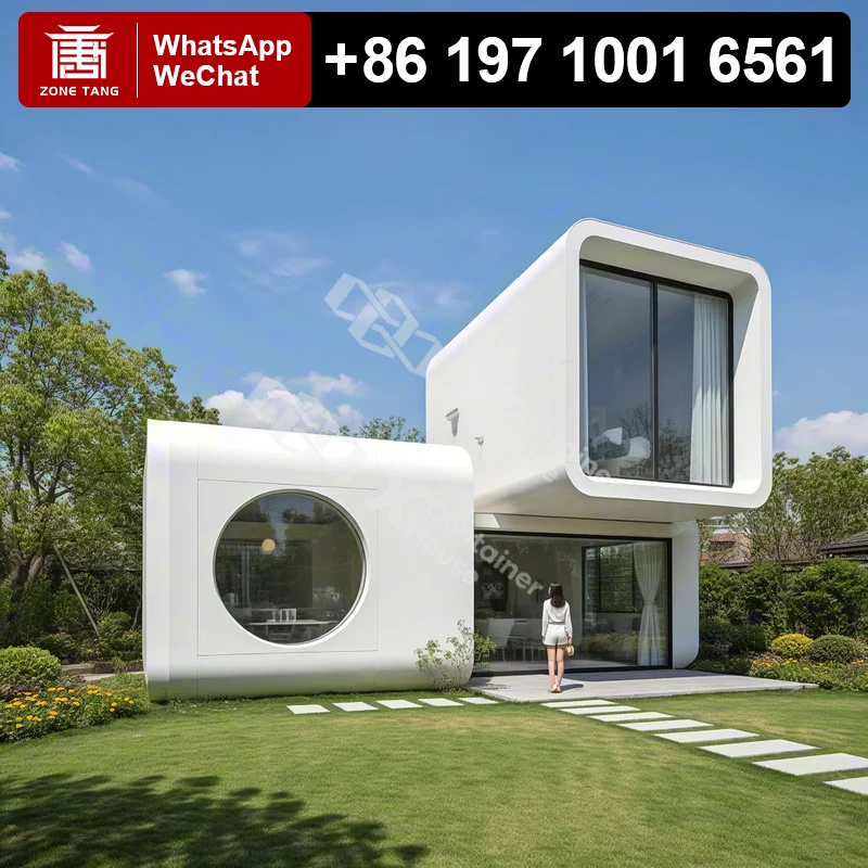 

Resort Smart Luxury Contemporary Compact Tiny Home Apple Capsule House Mobile Cabins Rural Cottage Modern Custom Precast Premade