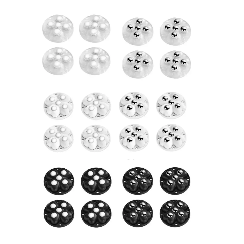 4個 360 ° 回転可能な家具キャスターミュート自己粘着ボールユニバーサルホイール移動ヘビーデューティユニバーサルプーリー