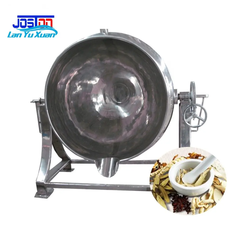 Stainless Steel Kitchen Cooking Equipment Pot Dairy Food Machinery Steam Heating Titling Inclined Jacket Kettle Cooking Machine