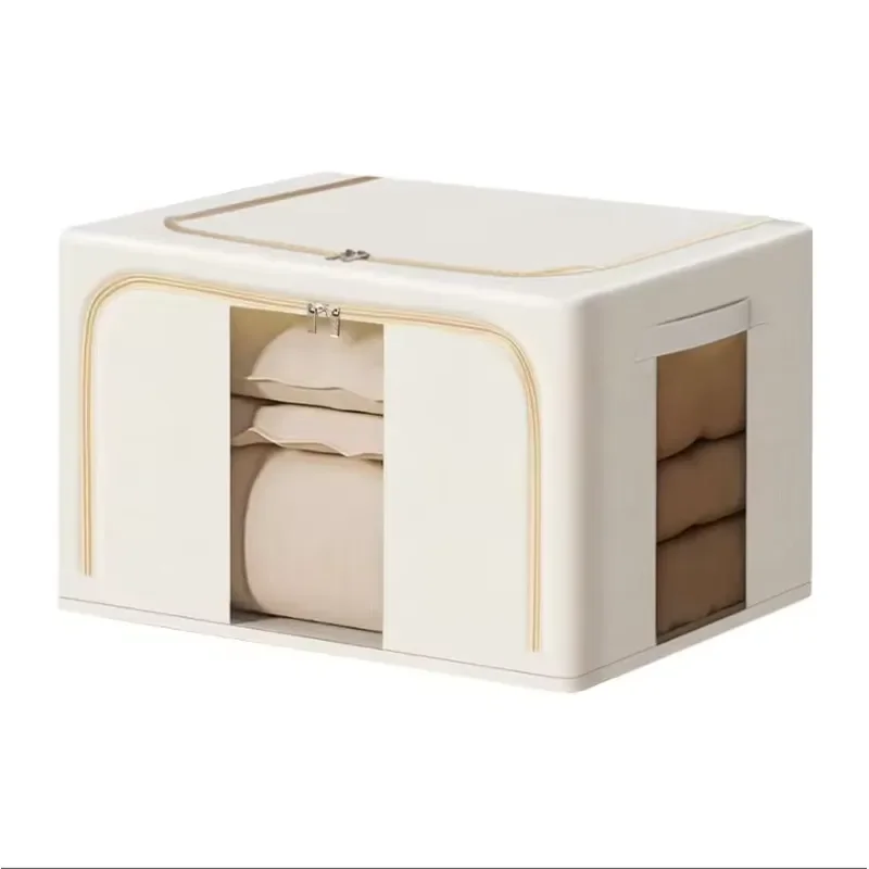 CityLife Rectangle Large Capacity Foldable Clothing Storage Box 24L Oxford Cloth Stackable for Home Wardrobe