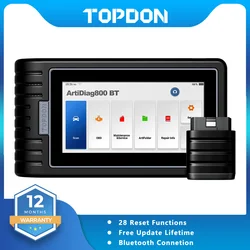 TOPDON Artidiag800 BT Automotive Car Diagnostic Tool Full System OBD2 Scanner Lifetime Free Update Scan Tool VCI Repair Tool