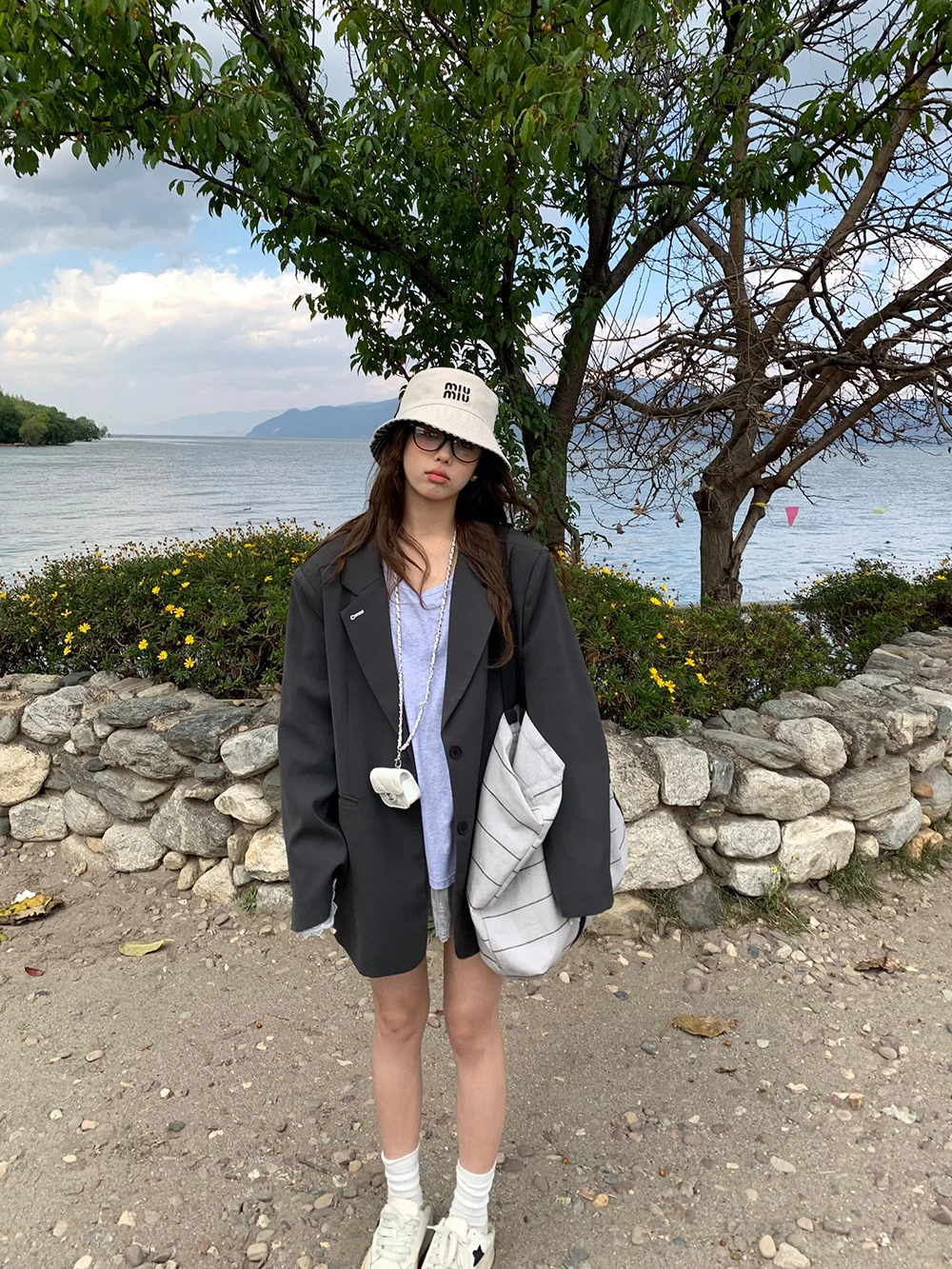 

Повседневный драпированный пиджак для женщин, тонкий, с декоративными пуговицами, для офиса, с длинными рукавами, формальная одежда, весна 2025