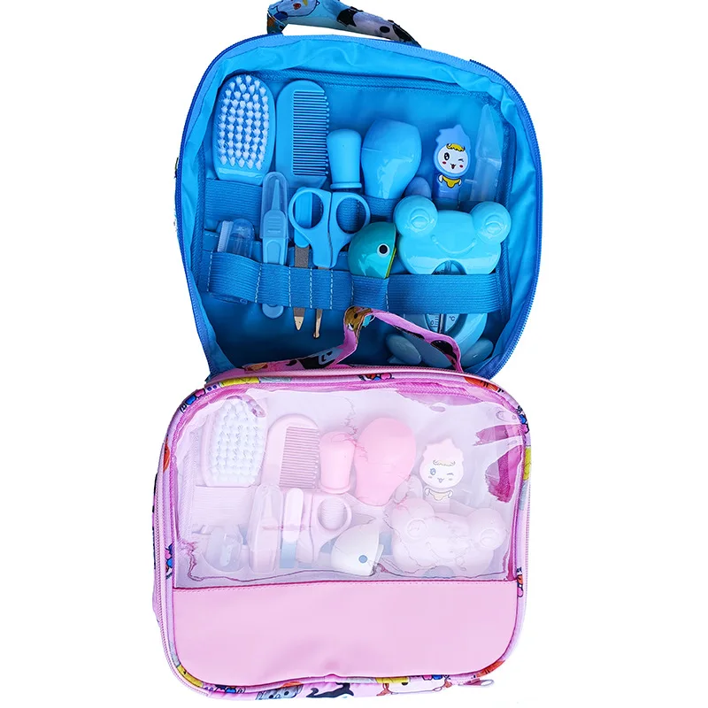 Baby Care Set Care Cloth Bag Thirteen-piece Set Twenty-piece Set Nail Scissors Nose Aspirator Baby Daily Cleaning