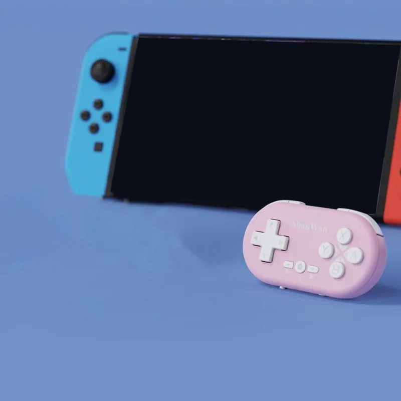 SHANWAN Bluetooth Enabled Mini Gamepad Keychain Size Controller For For Switch