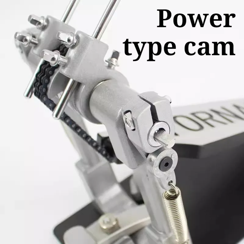 Metal Stable Double Bass Drum Pedal‌ Professional High-quality Smooth Powerful Double Step Pedals Musical Instrument Accessories