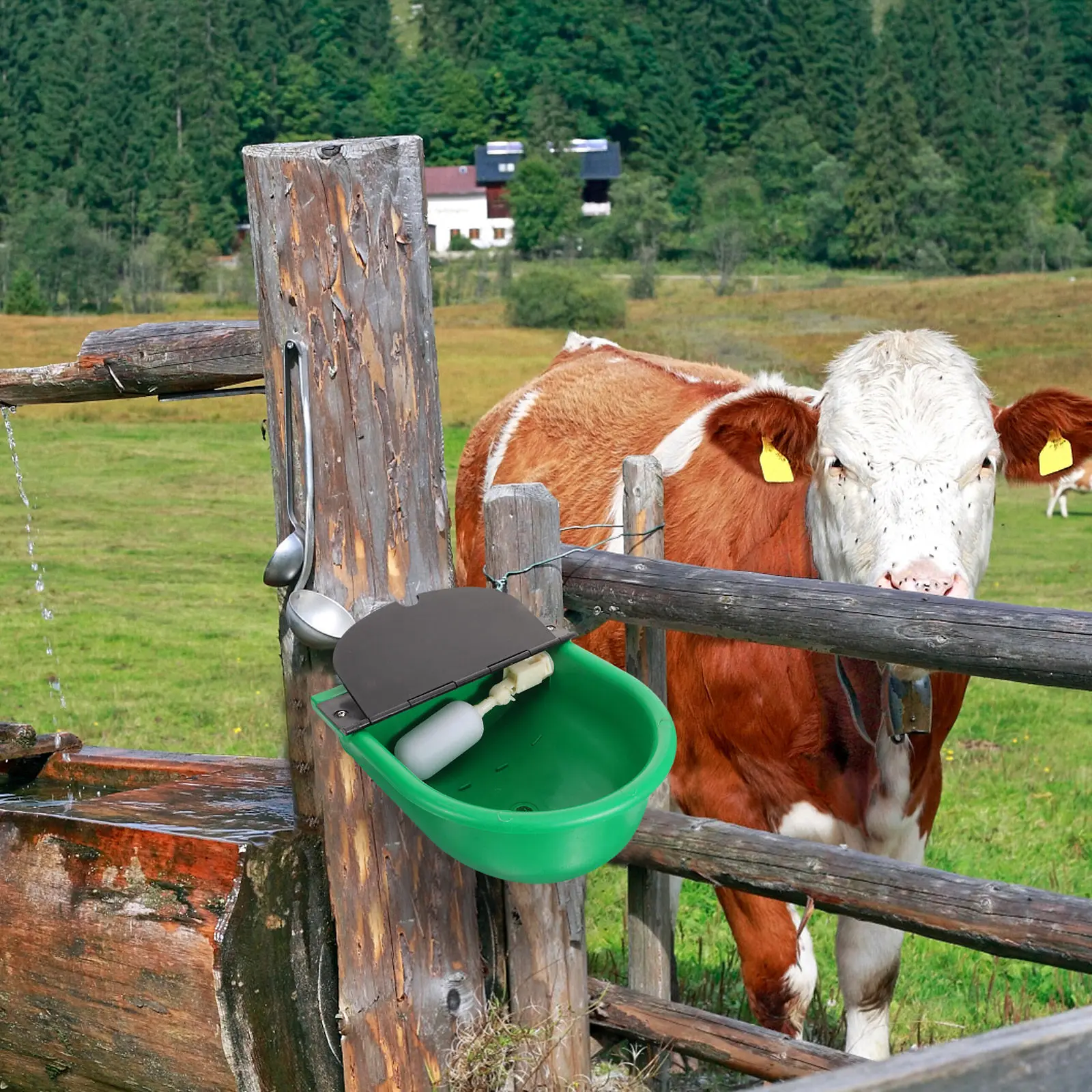

Автоматический регулируемый пластиковый поплавковый клапан-регулятор уровня воды для поилок для скота, овец, лошадей, крупного рогатого скота, прудов на фермах