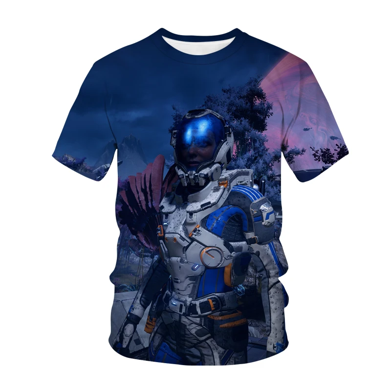 

Mass Effect 4 T-Shirt Shooting Game 3D Printed Streetwear Men Women Fashion O-Neck T Shirt Oversized Tees Tops Harajuku Clothing