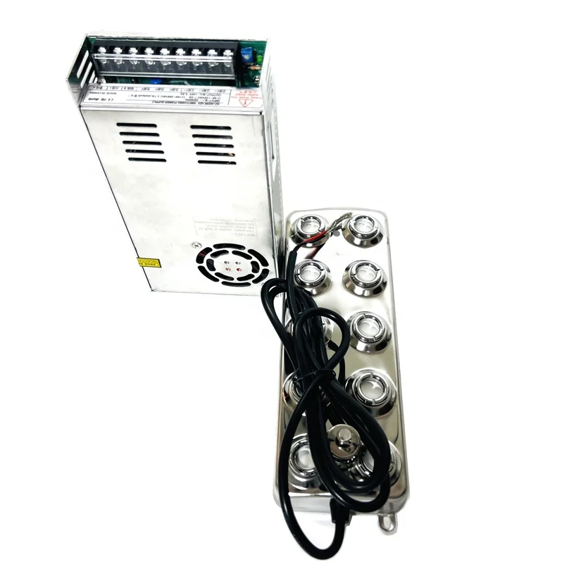 1.7MHZ 10 Head Ultrasonic Mist Fogger for Greenhouse Humidity Control System 4500ML &1 Year Warranty Power Source