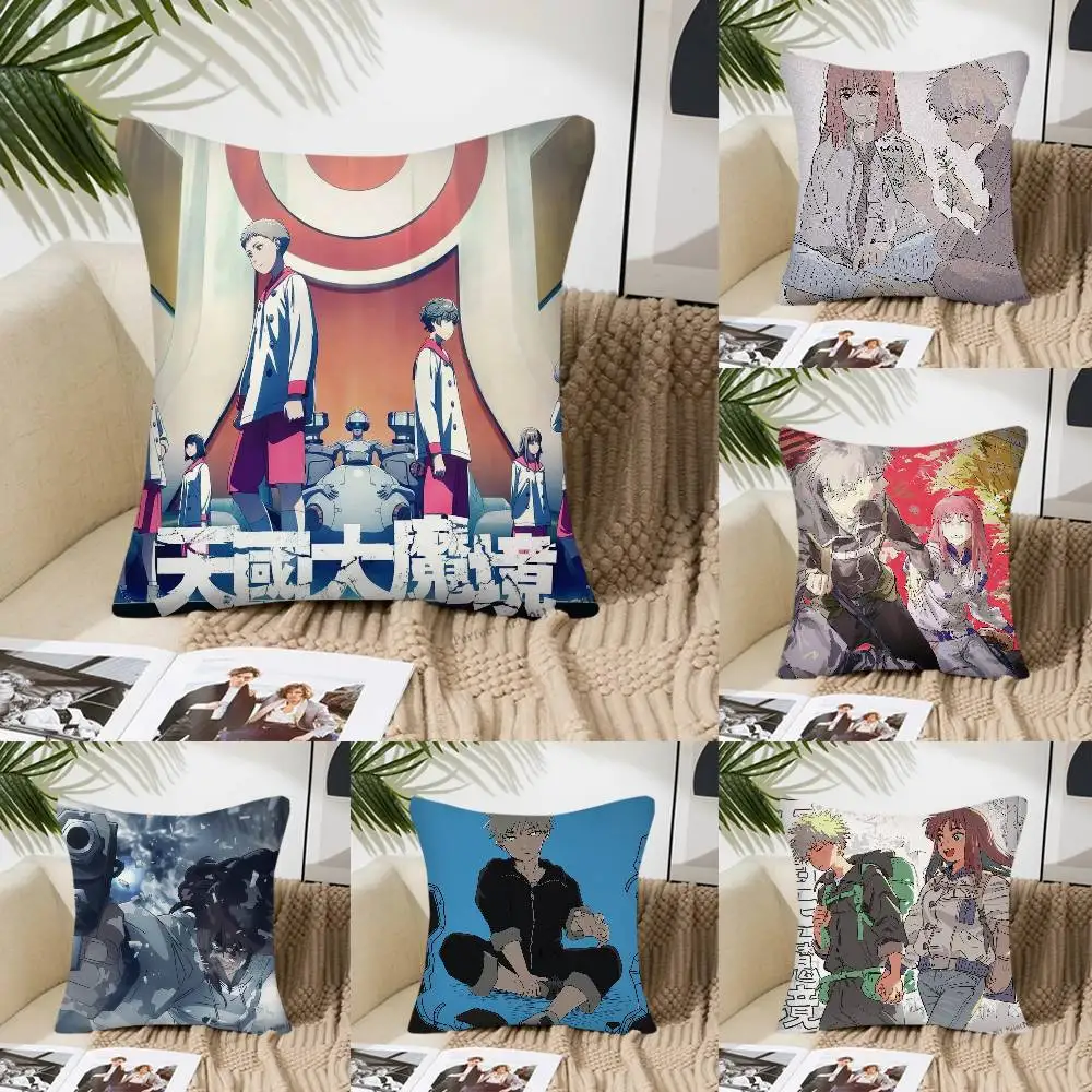 Animation H-Heavenly Delusion Pillow Case Fashion Square Pillowcase Bedroom Sofa Room Ins Decoration Leisure
