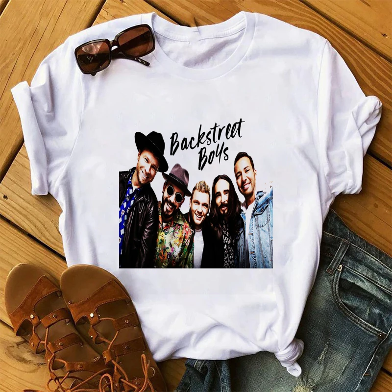 Summer Fashion Backstreet Boys World magliette donna magliette Unisex Harajuku camicie a maniche corte Streetwear magliette top