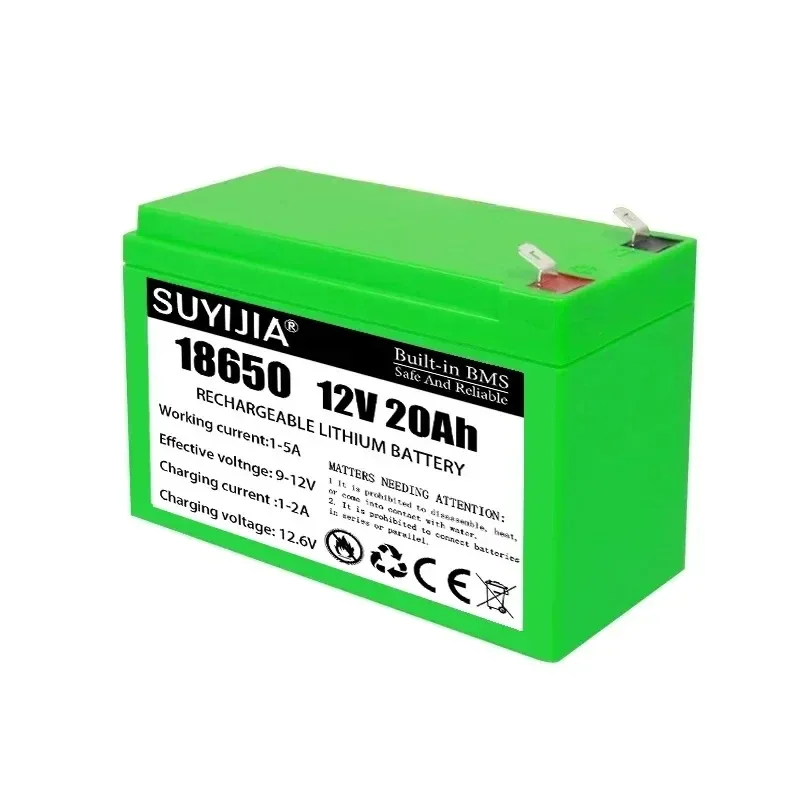 3S7P 12V  Rechargeable Lithium Battery Pack 18650 Battery Electric Vehicle Solar Battery Electric Lighting 12V 3A Charger EU/US